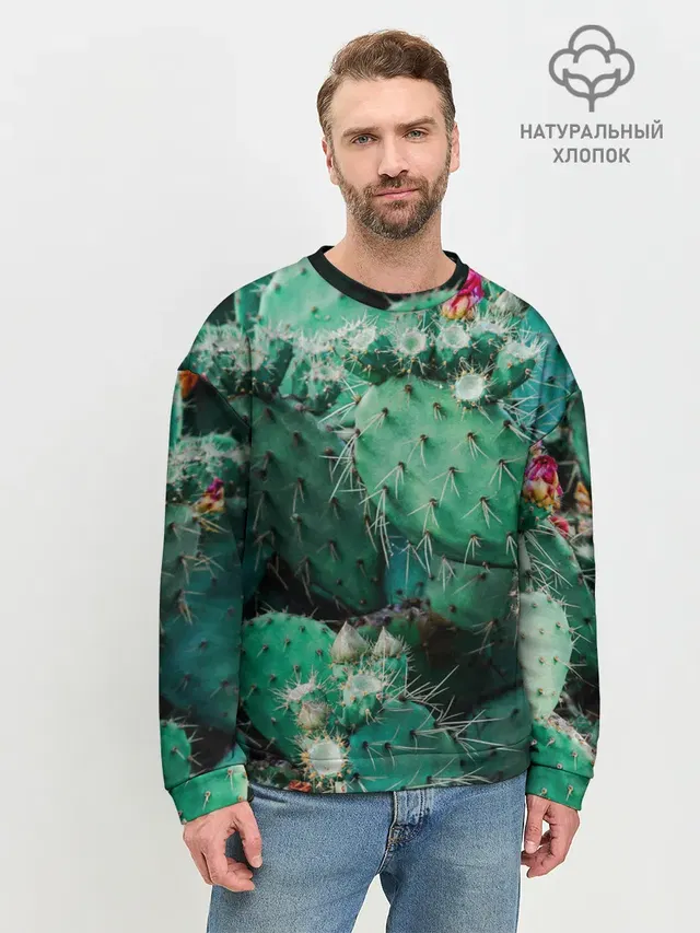 кактусы с цветами реализм