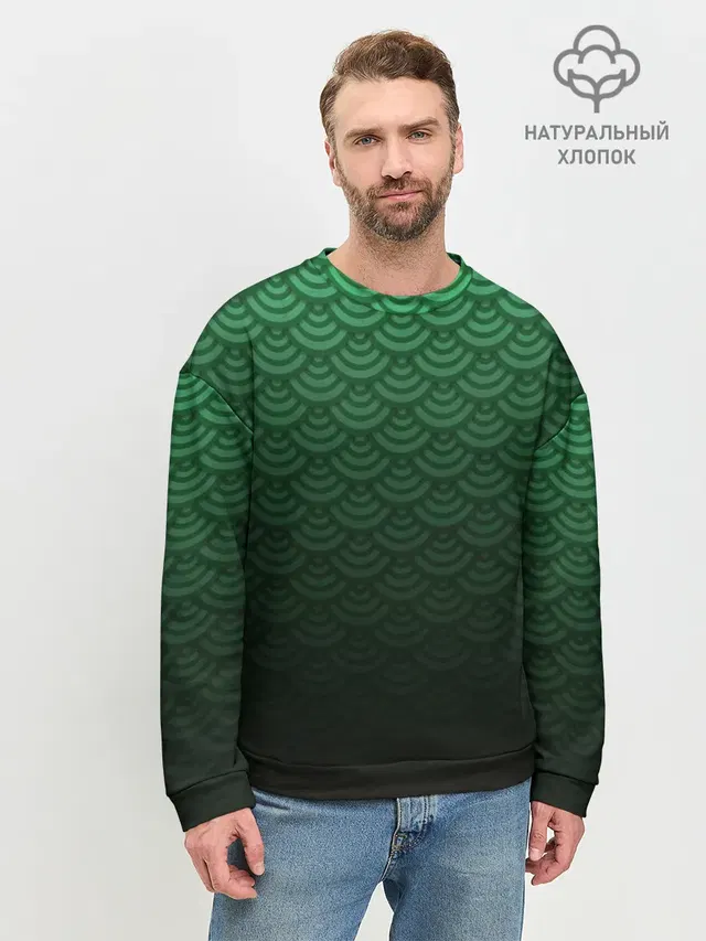 Узор зеленая чешуя дракон