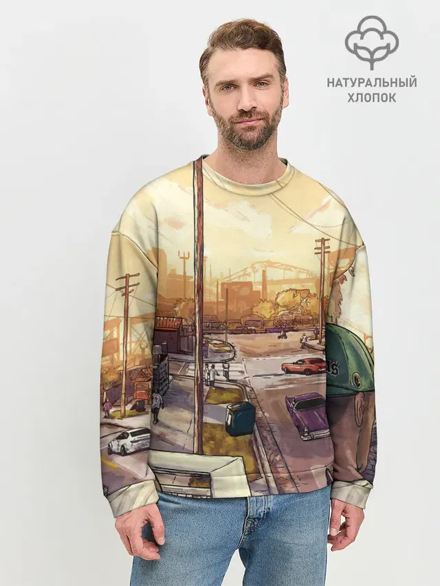 Мужской свитшот базовый