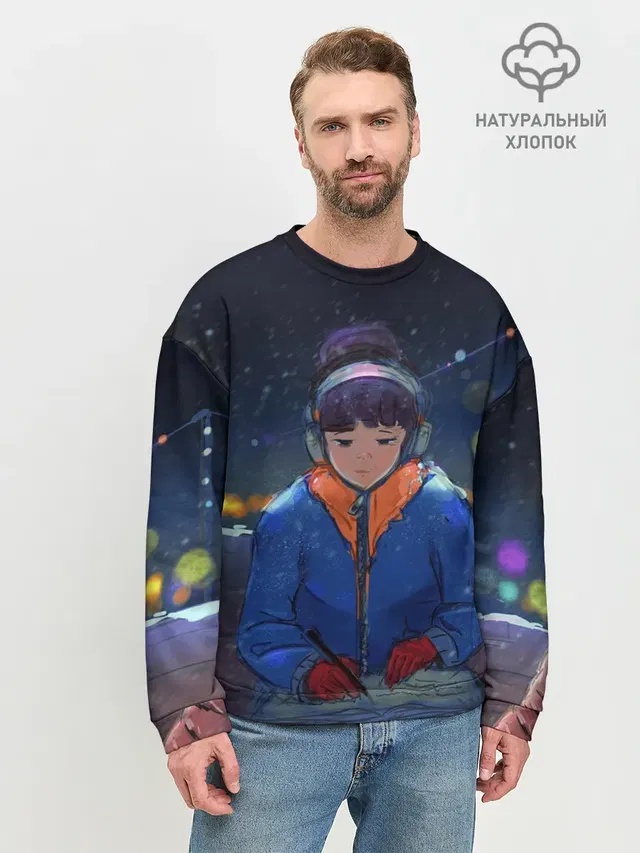 Мужской свитшот базовый
