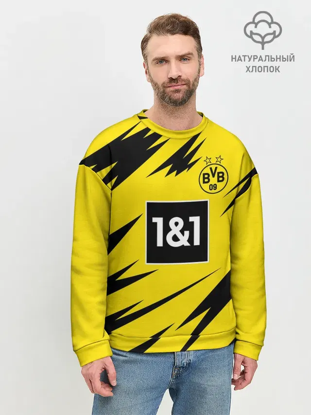 Мужской свитшот базовый с принтом «Borussia — Reus Borussia Dortmund 20-21»