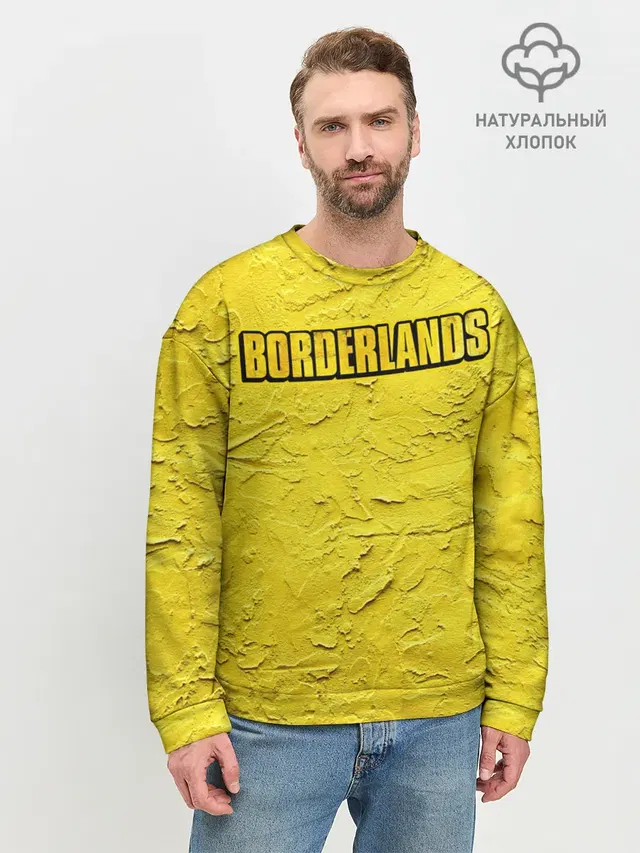 Мужской свитшот базовый с принтом «Borderlands»