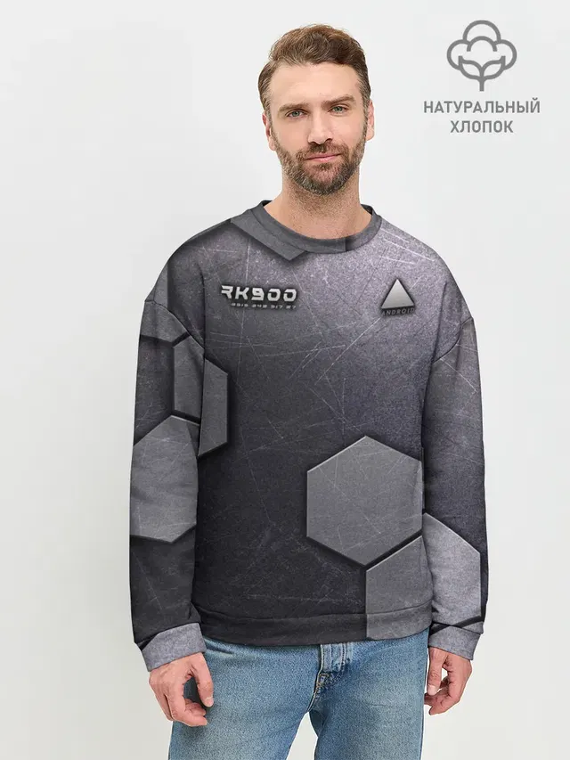Мужской свитшот базовый с принтом «Android RK900»
