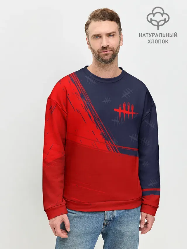 Мужской свитшот базовый с принтом «Tally mark»