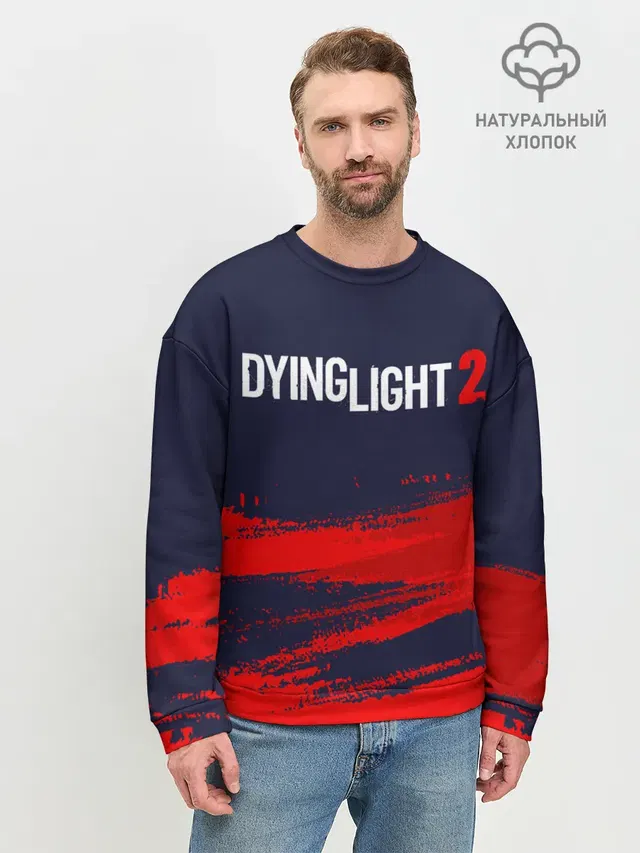 Мужской свитшот базовый с принтом «Dying Light — DYING LIGHT 2 — ДАИНГ ЛАЙТ»