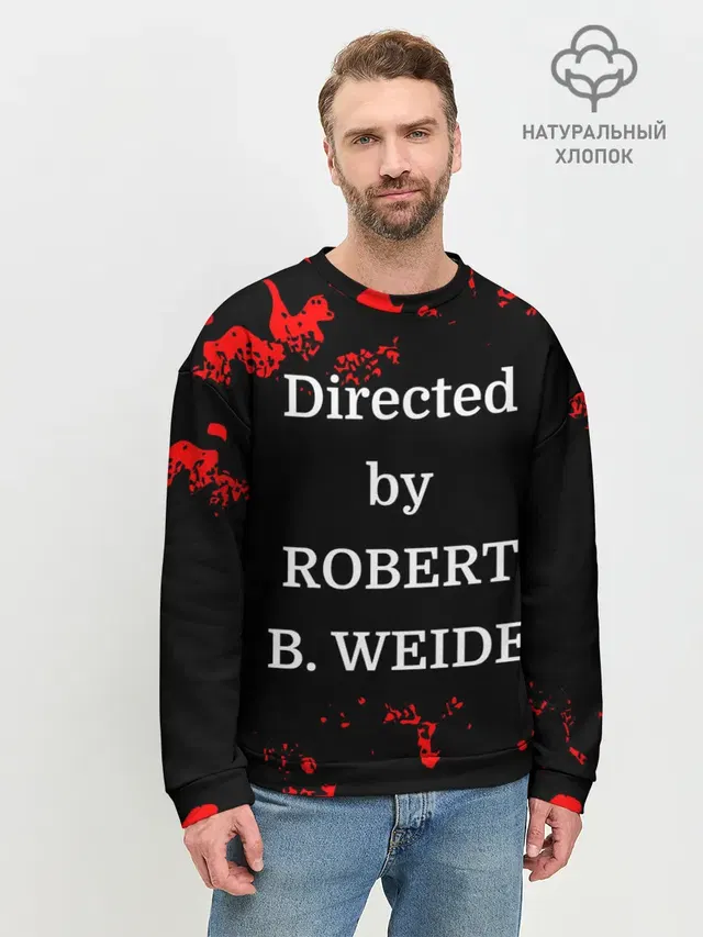 Мужской свитшот базовый с принтом «Directed by ROBERT B. WEIDE»