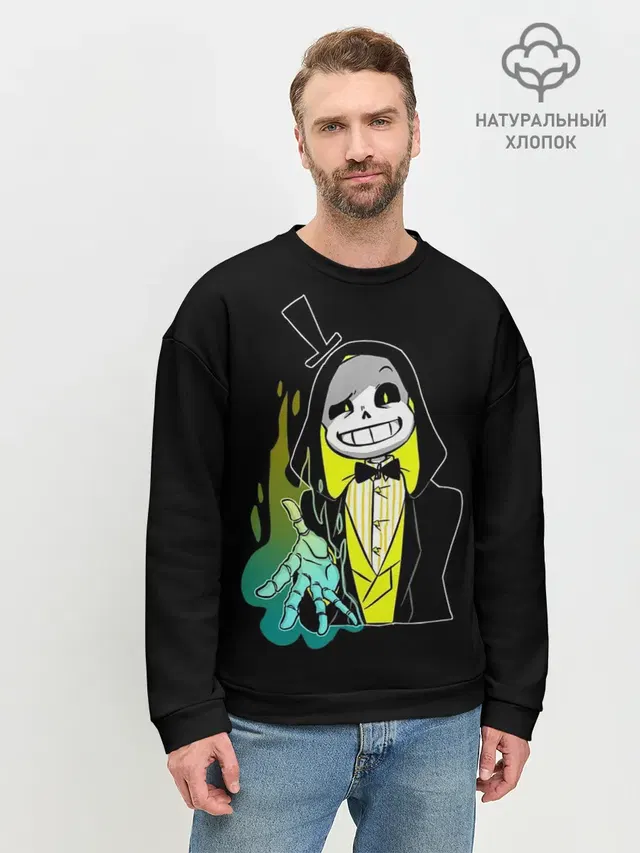 Мужской свитшот базовый с принтом «Bill Cipher»