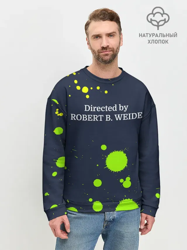 Мужской свитшот базовый с принтом «Directed by ROBERT B. WEIDE»