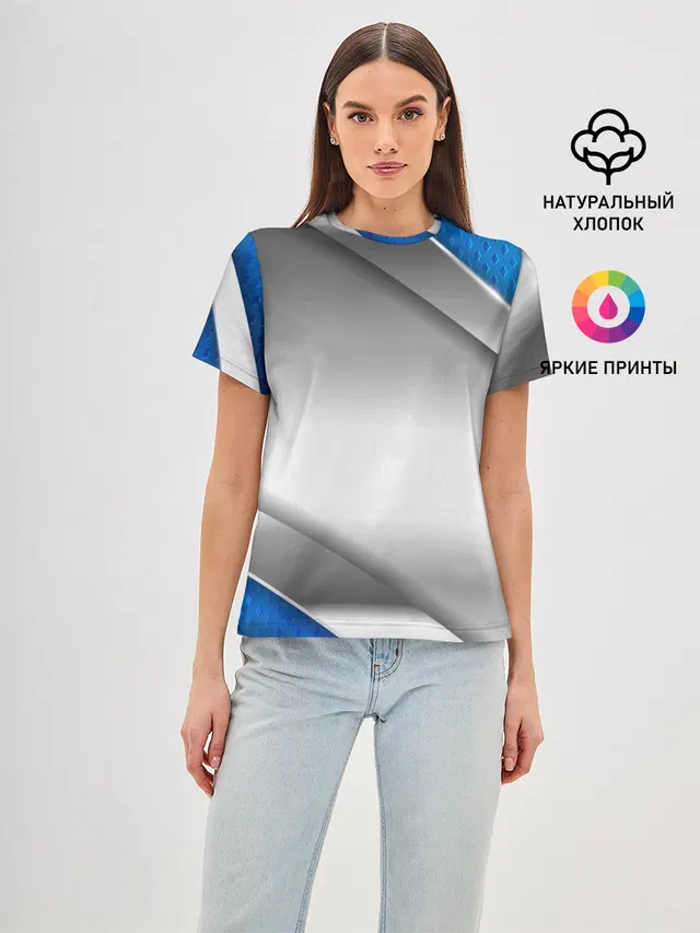 3D СЕРЕБРО BLUE LINES