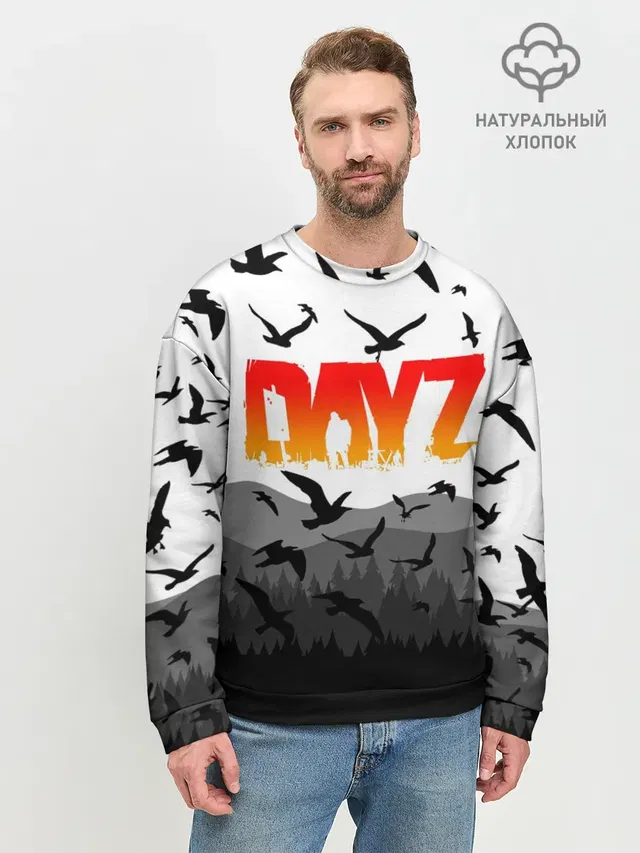 Мужской свитшот базовый с принтом «DayZ»