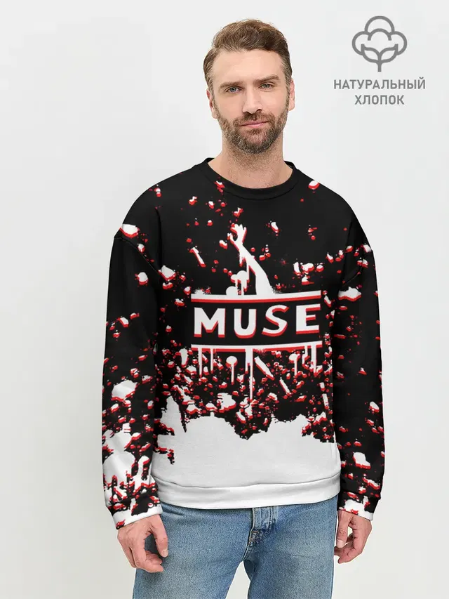 Мужской свитшот базовый с принтом «Muse»