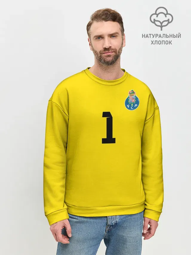 Мужской свитшот базовый с принтом «Реал Мадрид — Iker Casillas»