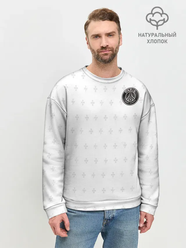 Мужской свитшот базовый с принтом «ПСЖ — Training Top»