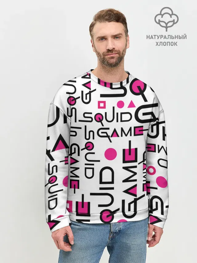 ИГРА В КАЛЬМАРА УЗОР И ПАТТЕРН ЛОГО