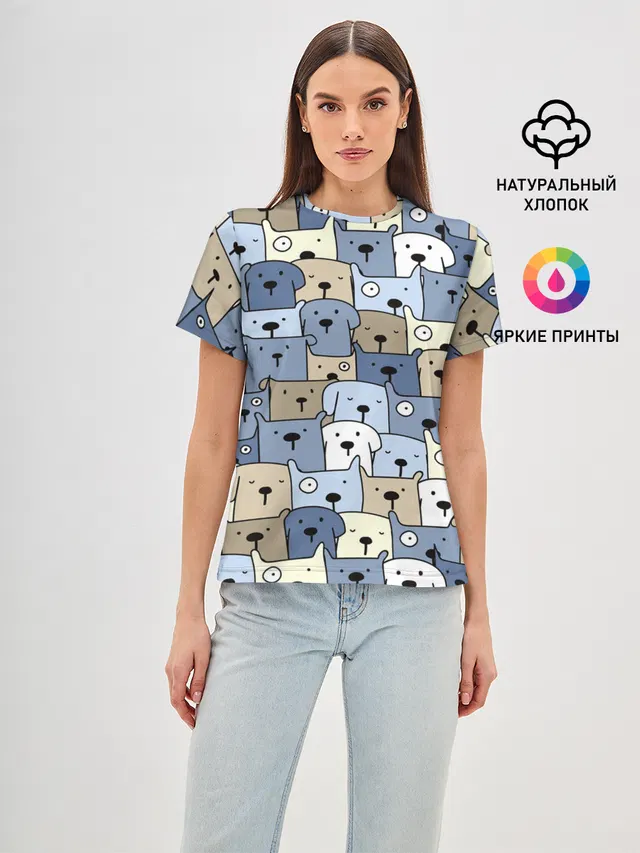 Собачки рисунок паттерном