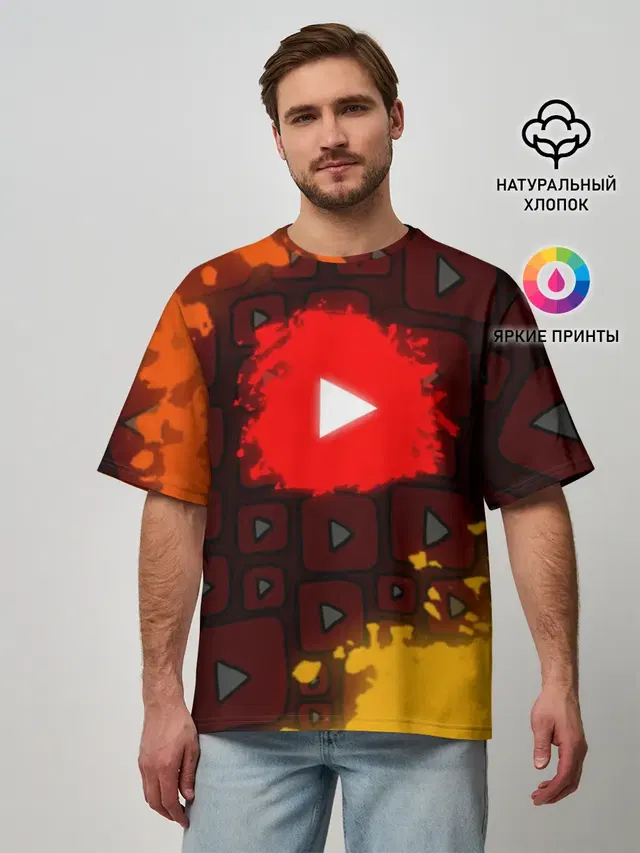 Мужская футболка оверсайз