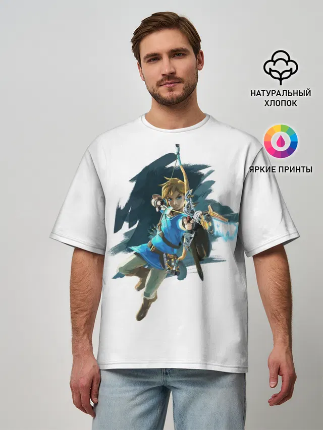 Мужская футболка оверсайз с принтом «The Legend of Zelda»