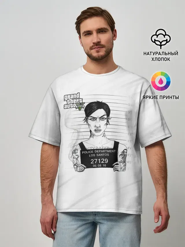 Мужская футболка оверсайз