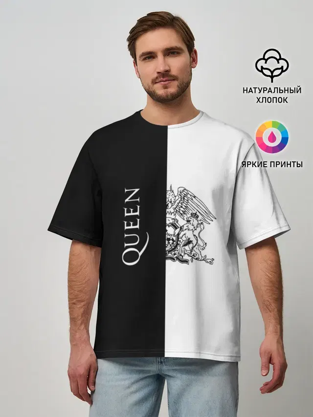 Мужская футболка оверсайз