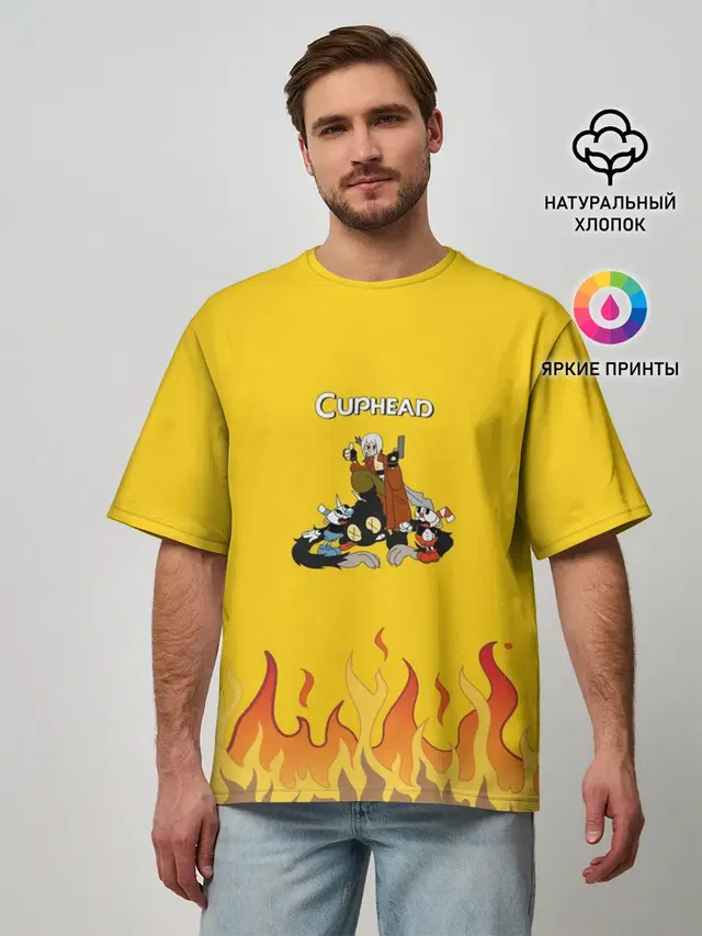 Мужская футболка оверсайз