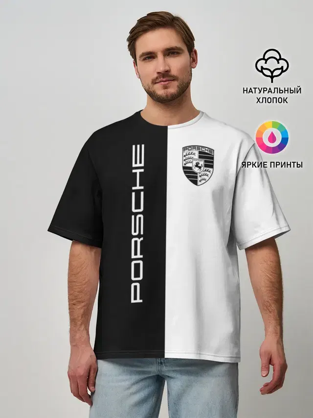 Мужская футболка оверсайз