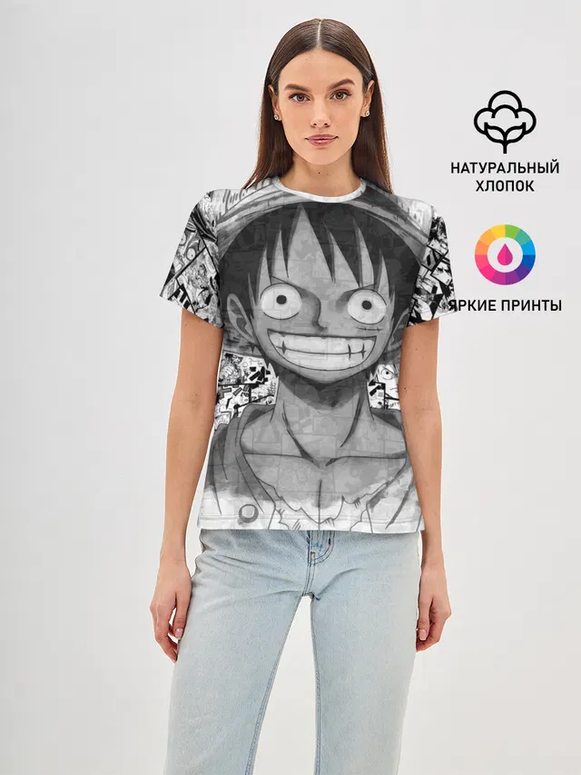 Луфи улыбается one piece