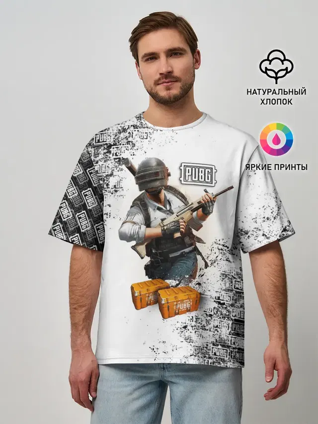 Мужская футболка оверсайз