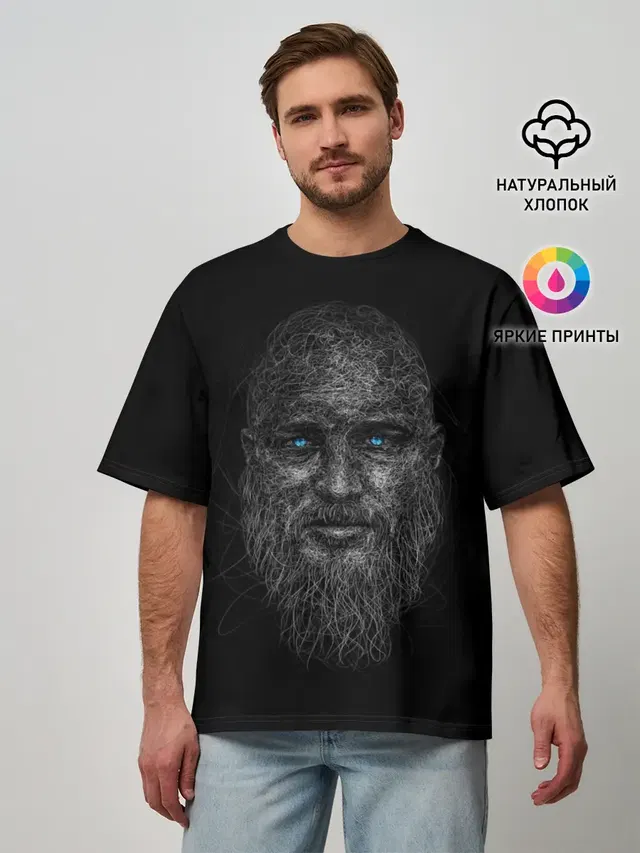 Мужская футболка оверсайз
