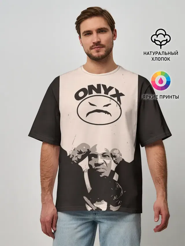 Мужская футболка оверсайз