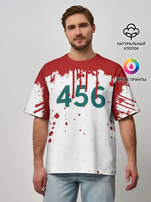 ИГРА В КАЛЬМАРА ПЕРСОНАЖ 456 КРОВЬ