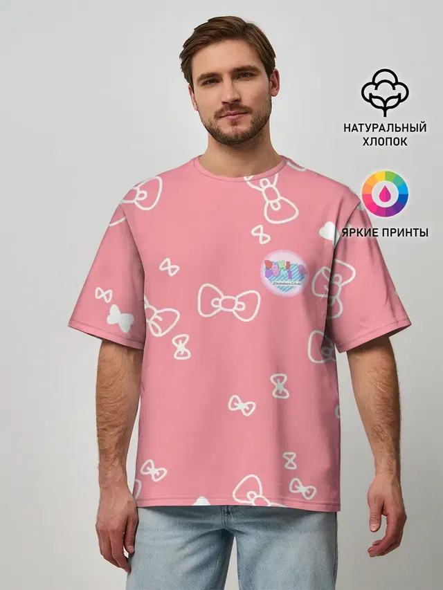 Мужская футболка оверсайз с принтом «Doki Doki Literature Club»