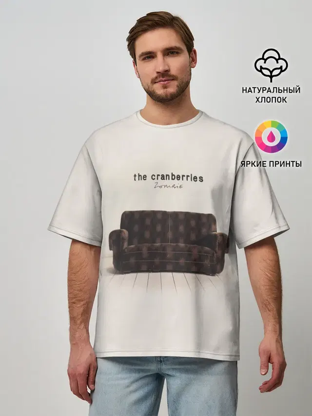 Мужская футболка оверсайз