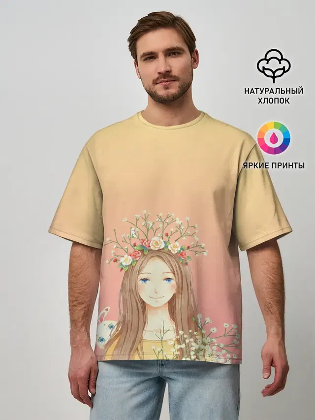 девочка и кролик