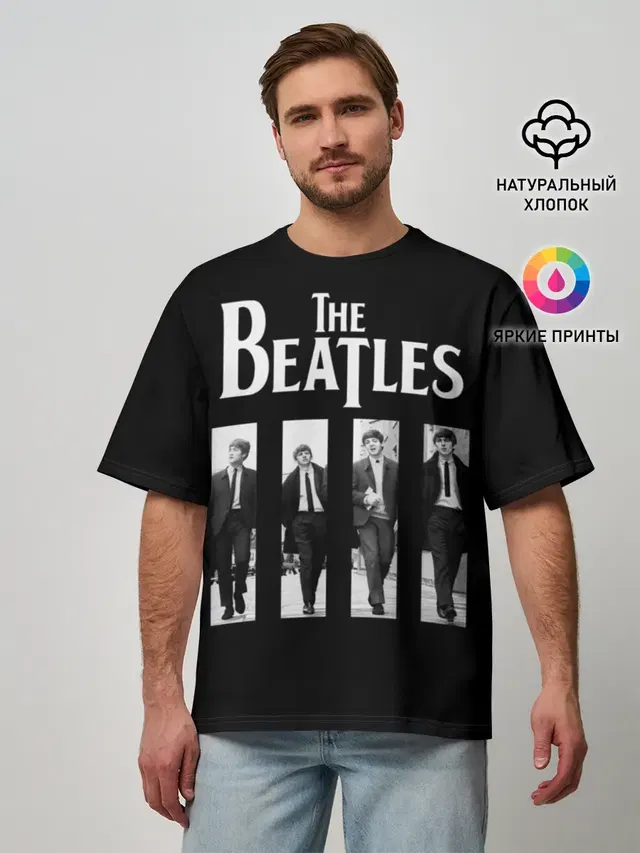 Мужская футболка оверсайз с принтом «John Lennon»