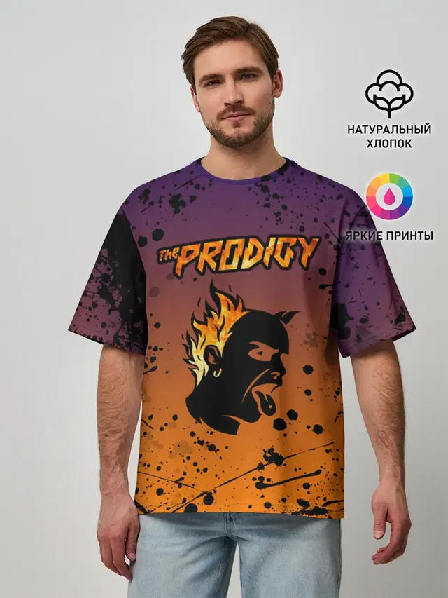 Мужская футболка оверсайз с принтом «Prodigy — THE PRODIGY — ПРОДИДЖИ»
