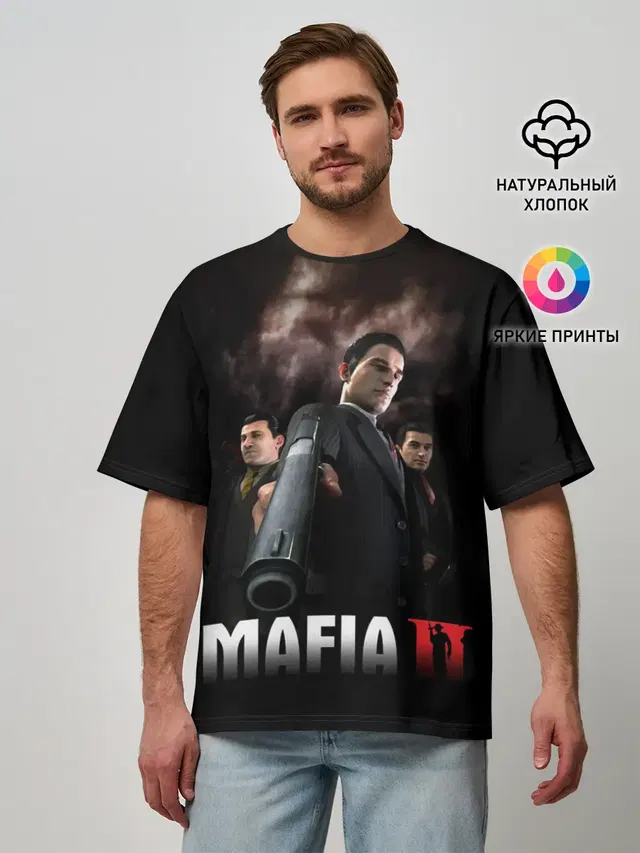 Мужская футболка оверсайз