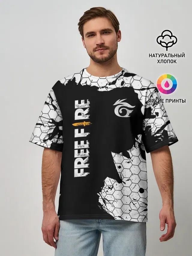 Мужская футболка оверсайз