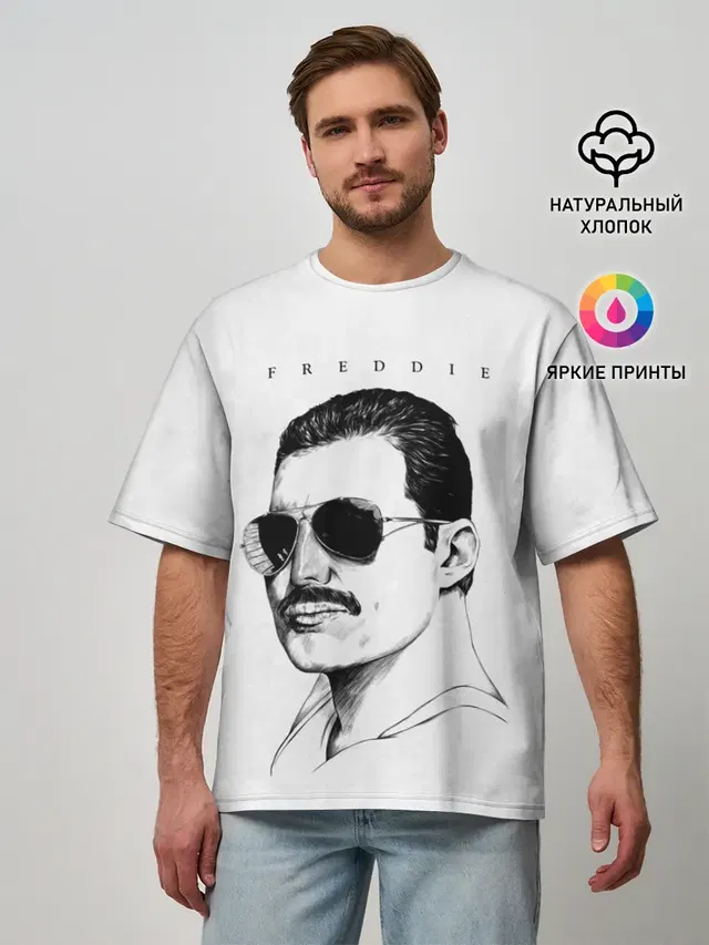 Мужская футболка оверсайз