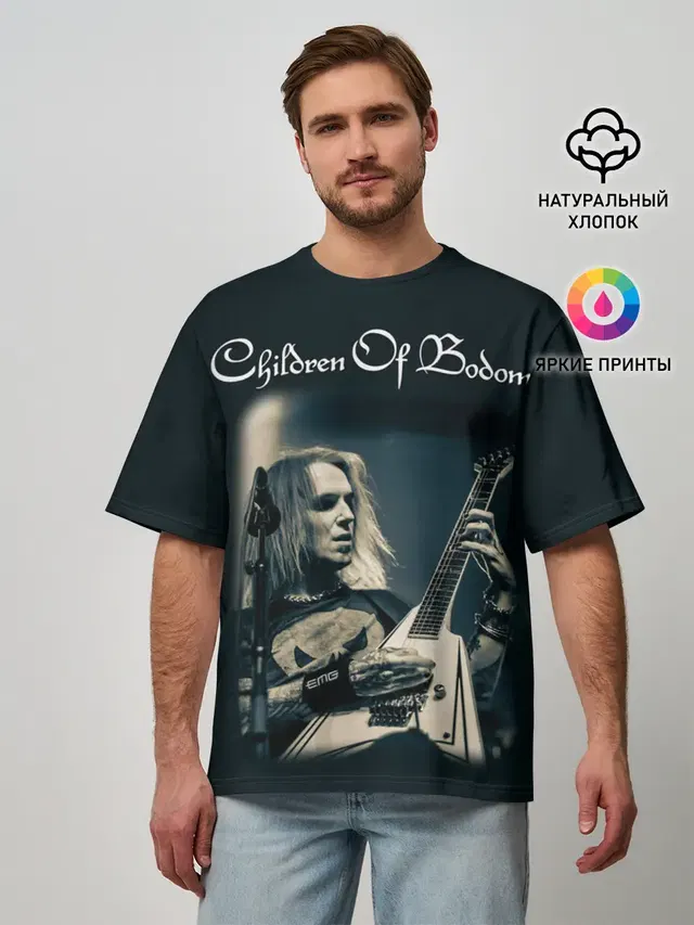 Мужская футболка оверсайз с принтом «Children of Bodom — Children of Bodom 20»