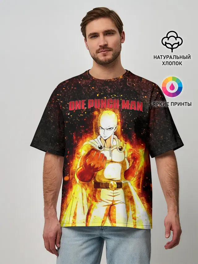Сайтама в огне | One Punch-Man