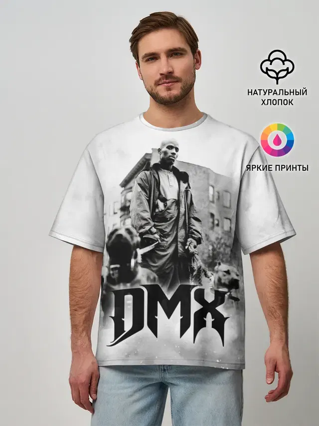Мужская футболка оверсайз