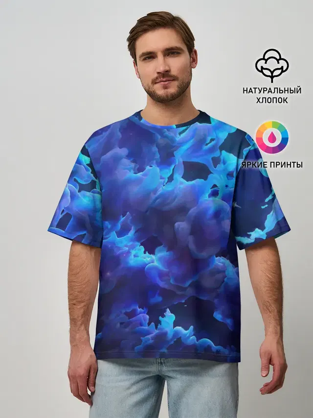 Мужская футболка оверсайз с принтом «Vaporwave»