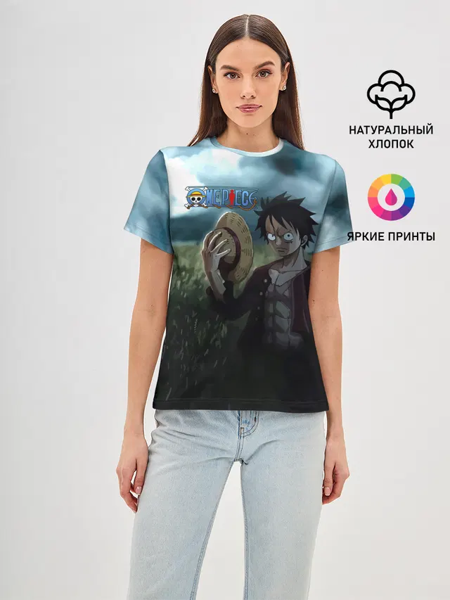 Луффи в поле. One Piece