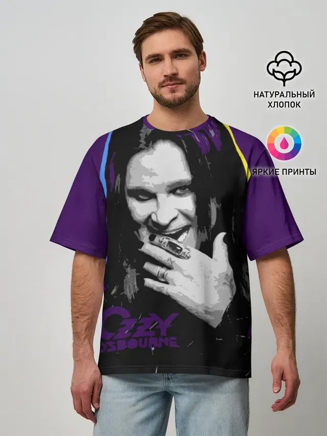 Мужская футболка оверсайз с принтом «Ozzy Osbourne — Ozzy Osbourne, Оззи Осборн»