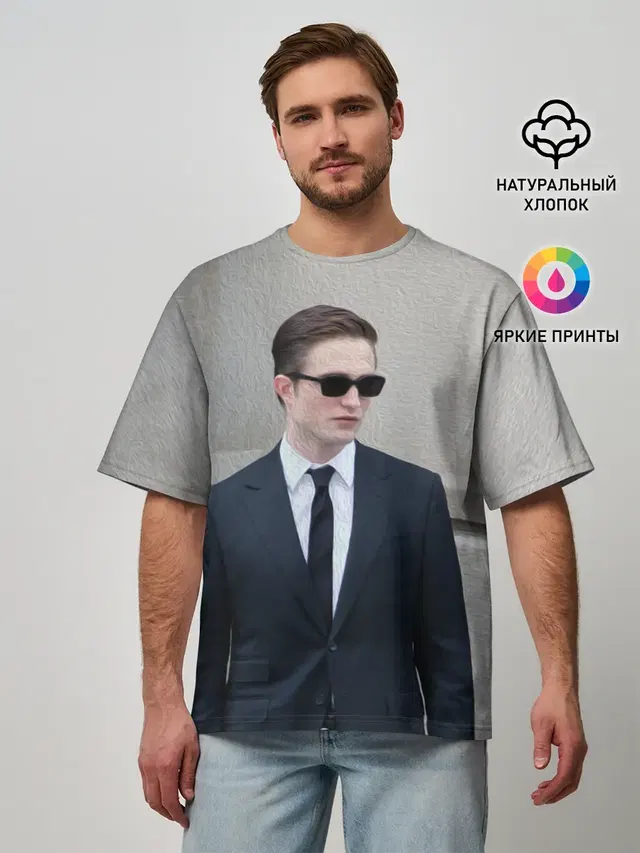 Мужская футболка оверсайз