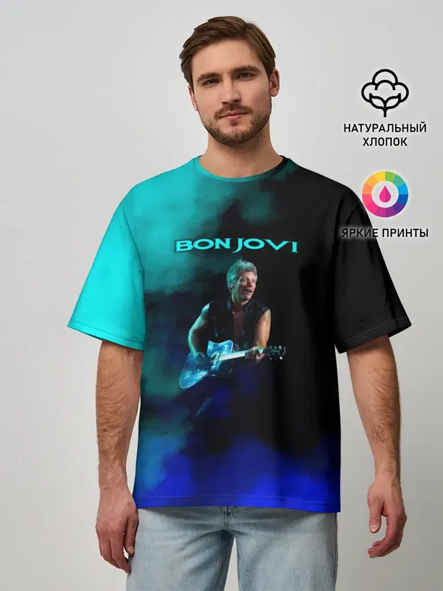 Мужская футболка оверсайз