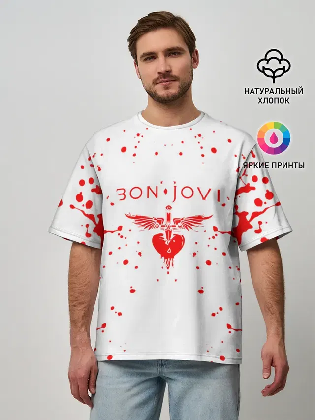 Мужская футболка оверсайз