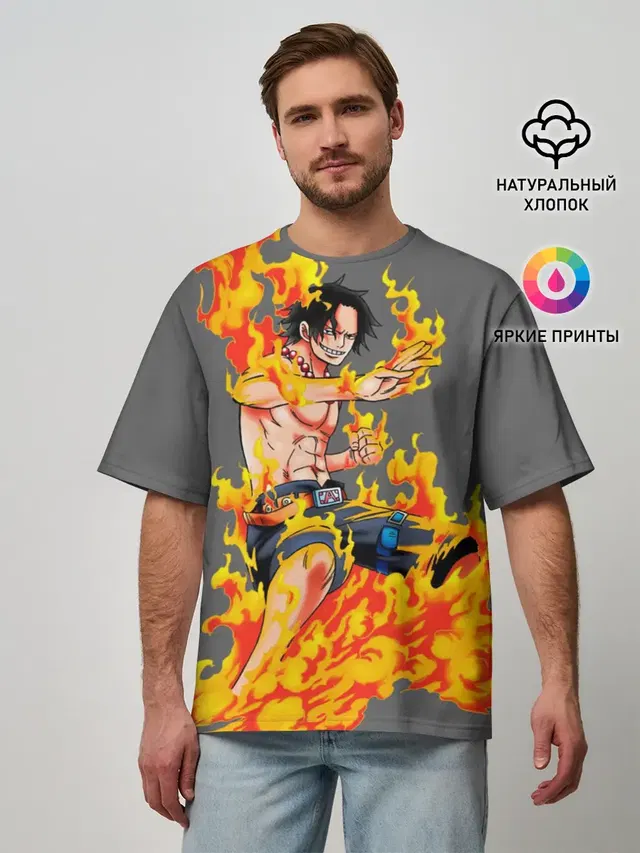 Мужская футболка оверсайз