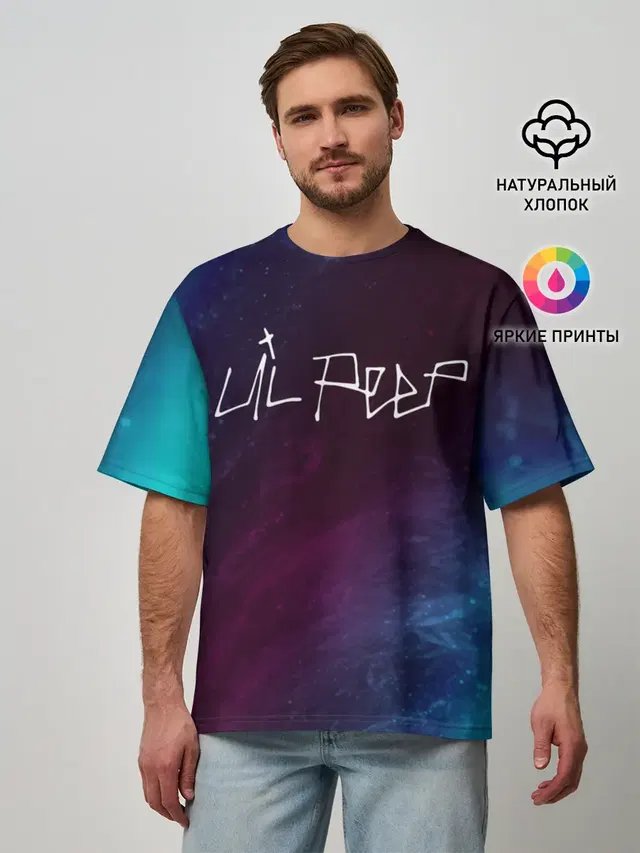 Мужская футболка оверсайз
