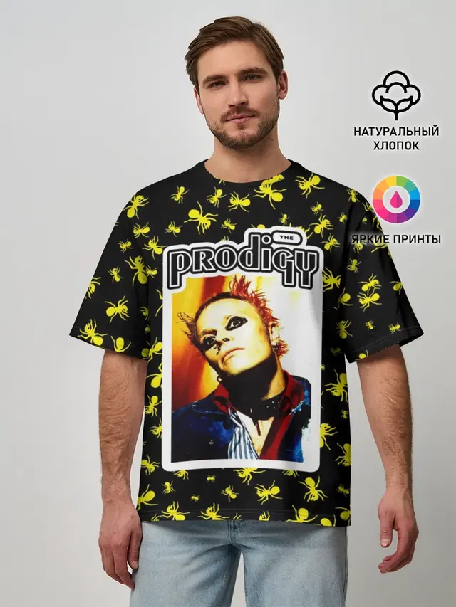 Мужская футболка оверсайз с принтом «Prodigy — The Prodigy»